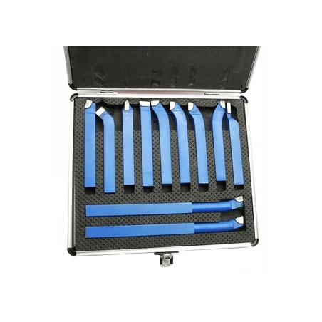 Brazed Lathe Tool 11-Piece Set 12x12mm | Carbide Turning Tools | CORMAK