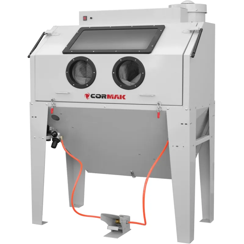 Sandblaster Cabinet 420L Top-Opening CORMAK KDP420 + Dust Extractor DC15