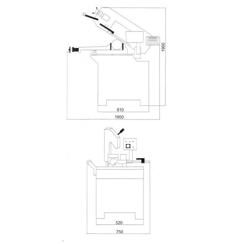 Metal Bandsaw CORMAK BS260G | Industrial Horizontal Bandsaw | CORMAK