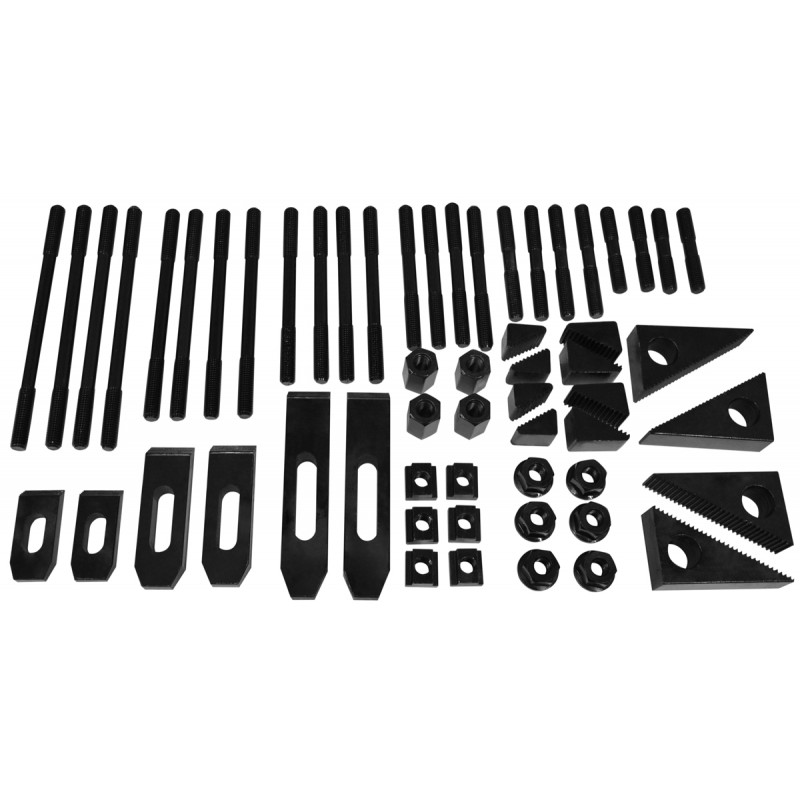 M10 Clamping Kit for 12mm T-Slots 58 pcs | Milling Table Fixture Set | CORMAK