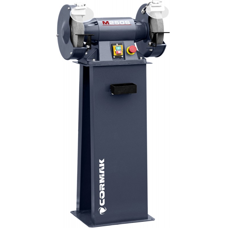 Industrial Double-Disc Grinder CORMAK M250S with Stand | CORMAK