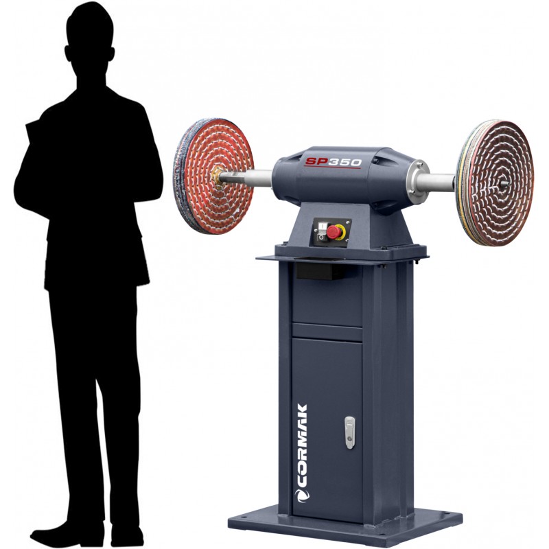 Bench Polisher CORMAK SP350 with Stand | Industrial Satin Finisher | CORMAK