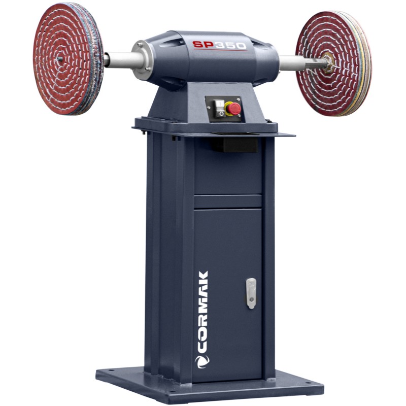 Bench Polisher CORMAK SP350 with Stand | Industrial Satin Finisher | CORMAK