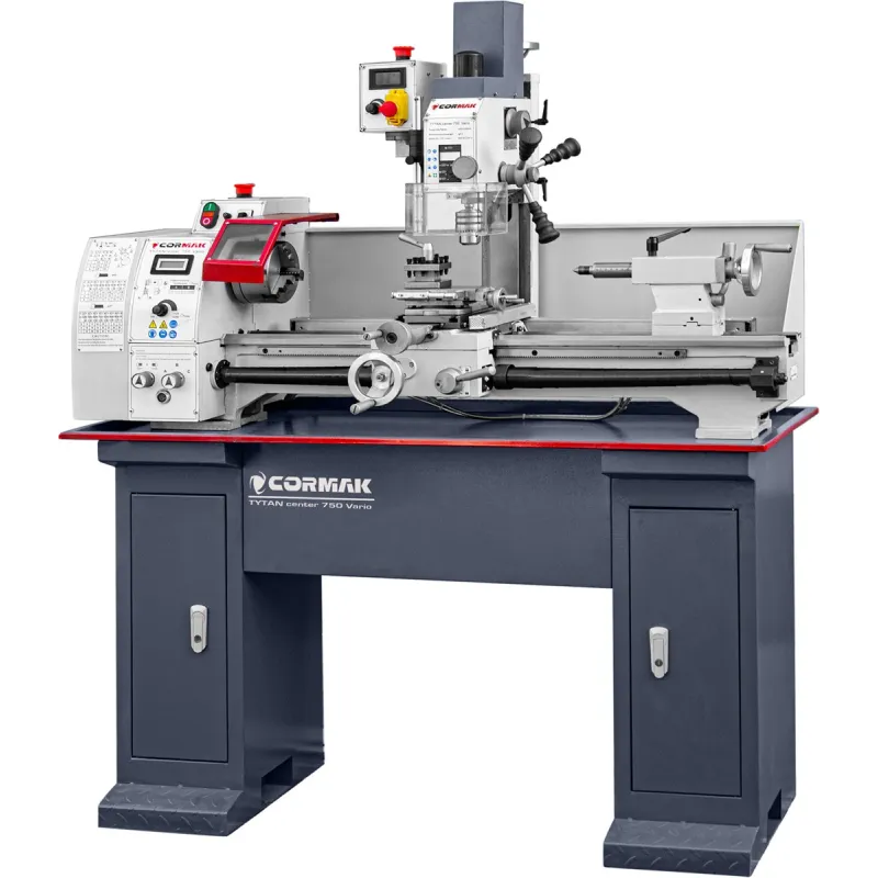 Lathe-Milling Combination Machine CORMAK TYTAN Center 750 Vario with Tool Set and Live Centre