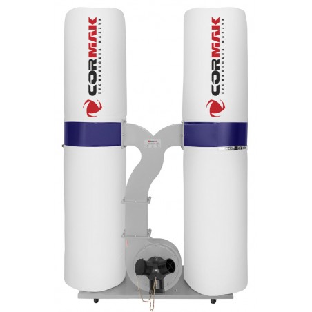 Wood Dust and Chip Extractor CORMAK FM300SA | Industrial 2.2 kW Dust Collector | 4 Filter Bags