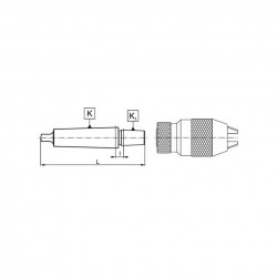 Morse Taper Shank Drill Chuck Arbor CORMAK MK4/B16 | CORMAK