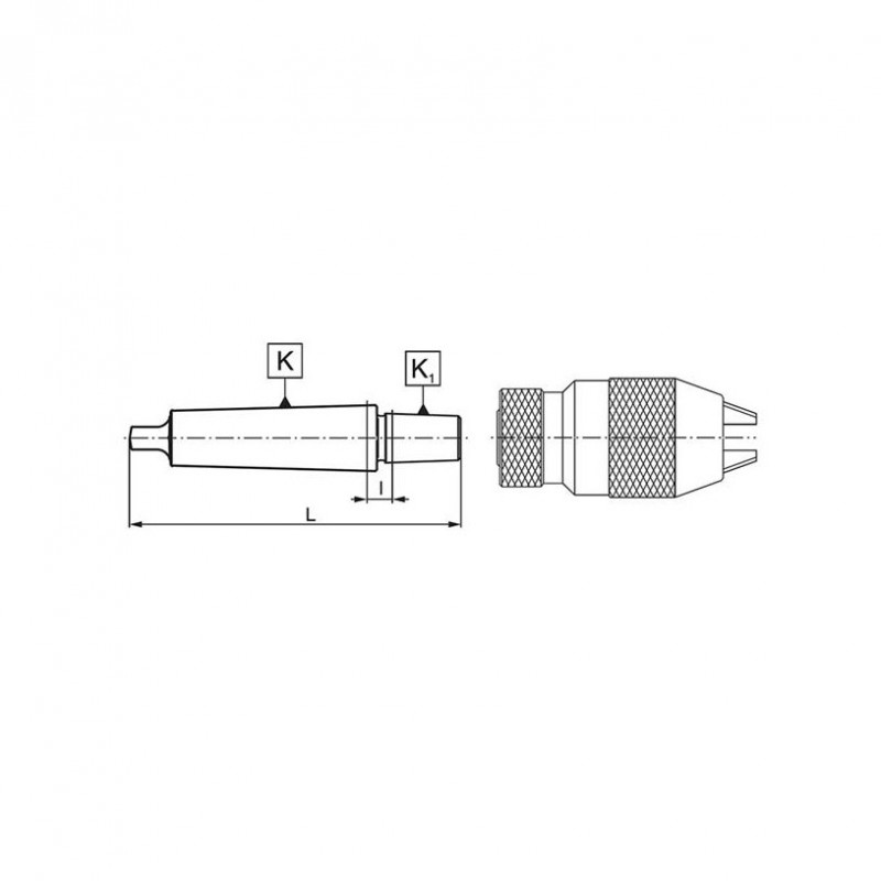Morse Taper Shank Drill Chuck Arbor CORMAK MK4/B16 | CORMAK