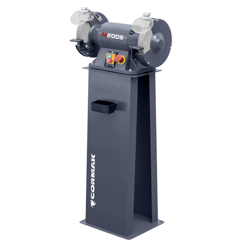 Double-Disc Bench Grinder CORMAK M200S with Stand | CORMAK