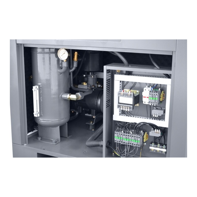THEOR 20 compressor set with inverter - 15kW - 2000 L/min. + IZBERG N20S dehumidifier + 500 L vertical cylinder