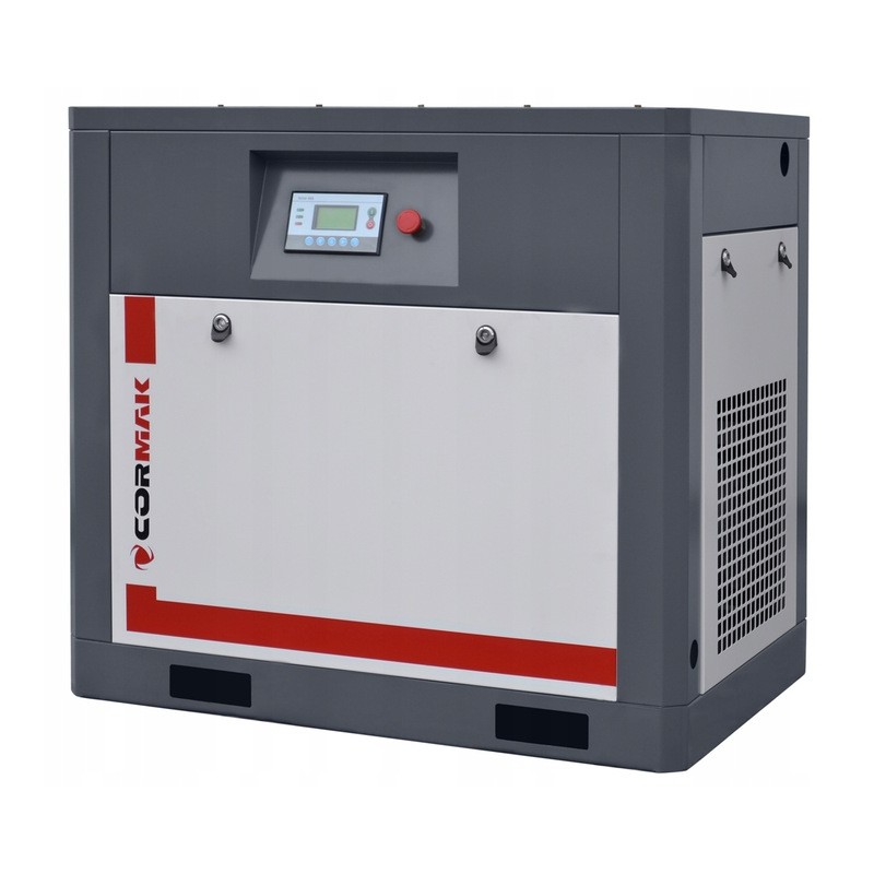 Skruvkompressor THEOR 20 – 15 kW – 2000 l/min + kylavfuktare N20S + vertikal tryckluftsbehållare 500 l