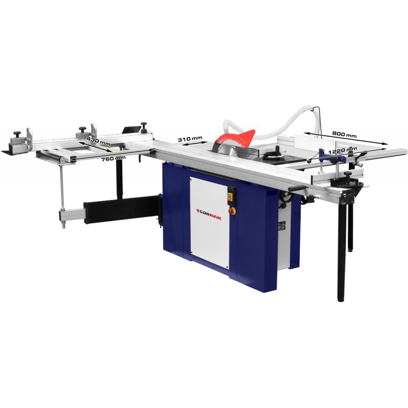 Formatsåg, formatskärmaskin, formatskärmaskin med förskärare CORMAK PS12E-3000