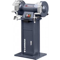 Double-Disc Bench Grinder CORMAK M300S with Stand and Extractor MDC750 400V | CORMAK