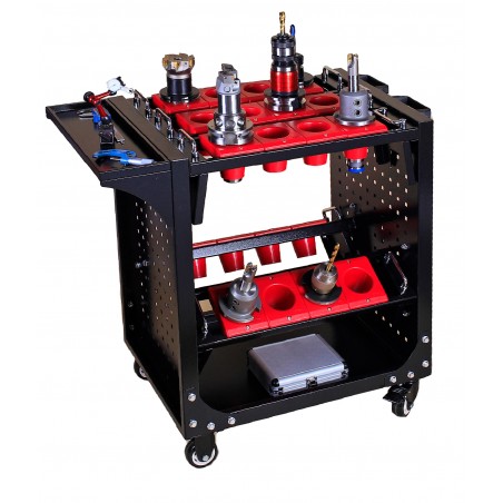 Tool Holder Trolley for SK50 BT50 DIN50 Holders | Universal Tool Cart | CORMAK