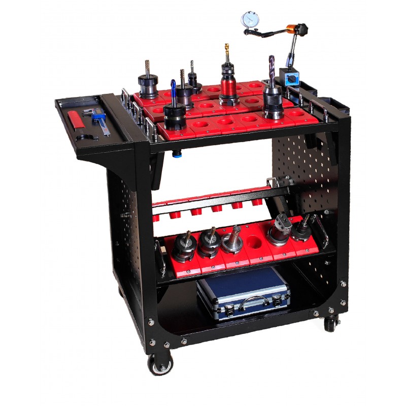 Tool Holder Trolley for SK40 BT40 DIN40 Holders | Universal Tool Cart | CORMAK