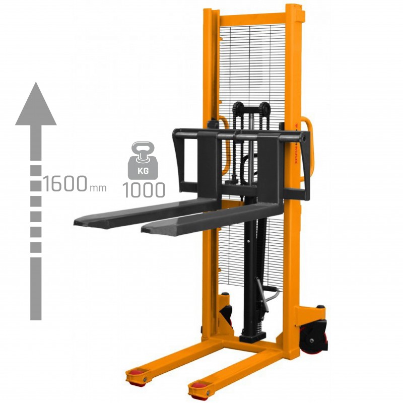 Hydraulic Manual Pallet Stacker CORMAK WRHS1016 1000kg 1600mm | CORMAK