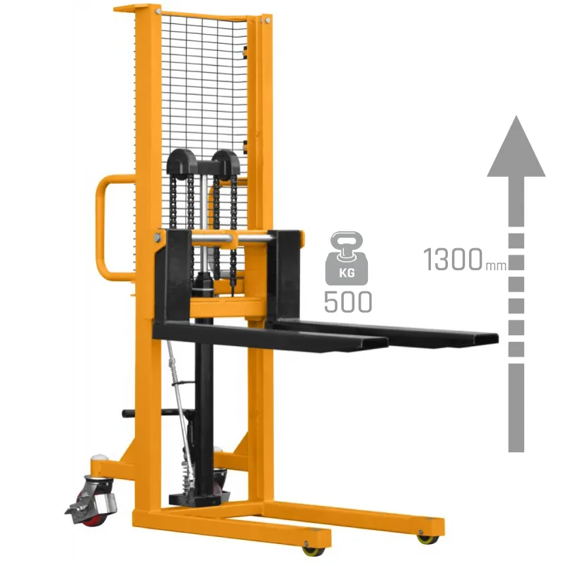 CORMAK P513 palllyftare med mast (lyftkapacitet 500 kg, lyfthöjd 1300 mm)