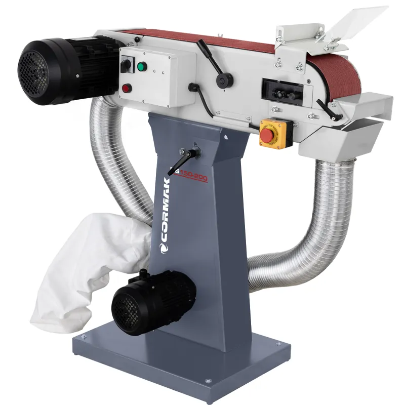 Belt Grinder for Metal with Dust Extraction CORMAK BS150-200
