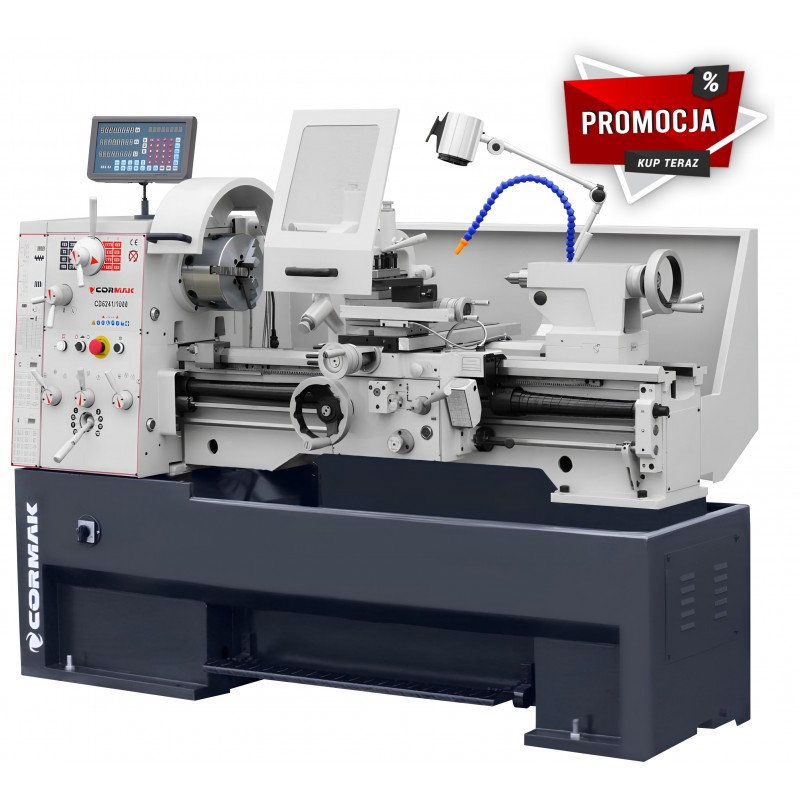 Universal Lathe CORMAK 410x1000 with Tools + Live Centre | CD6241/1000
