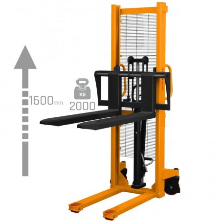 Hydraulic Manual Pallet Stacker CORMAK WRHS2016 2000kg 1600mm | CORMAK