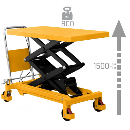 Platform Scissor Lift Trolley CORMAK TA8015 800kg 1500mm | CORMAK