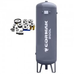 Screw Compressor Set LUFT 400 3.0kW 230V + 200 L  Air Tank | CORMAK