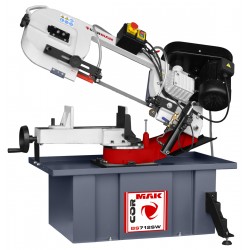 CORMAK BS 712 SW bandsåg för metall, 230 V + 2 sågblad M42 + 5 l Emulgol + ZW580