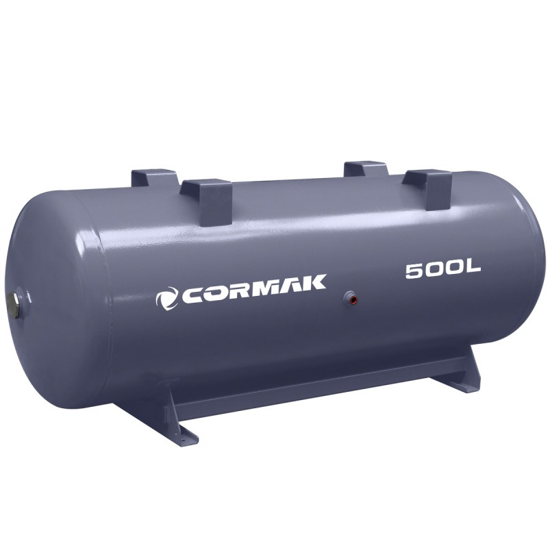 Tryckbehållare för tryckluft till kompressor, 11 bar, 500 liter, horisontell