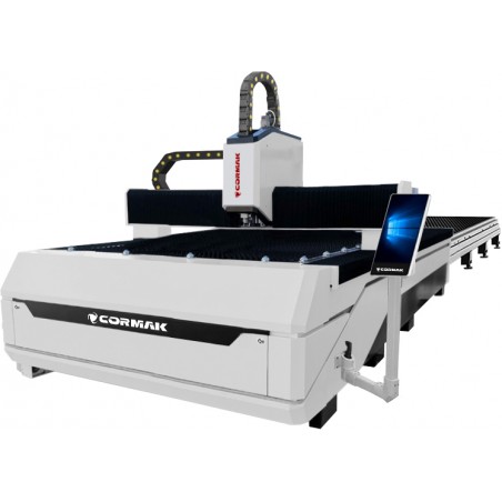 Fibre Laser Cutter CORMAK FIBER LF3015EPT 4000W with Exchange Table | Industrial Sheet Metal Laser | CORMAK