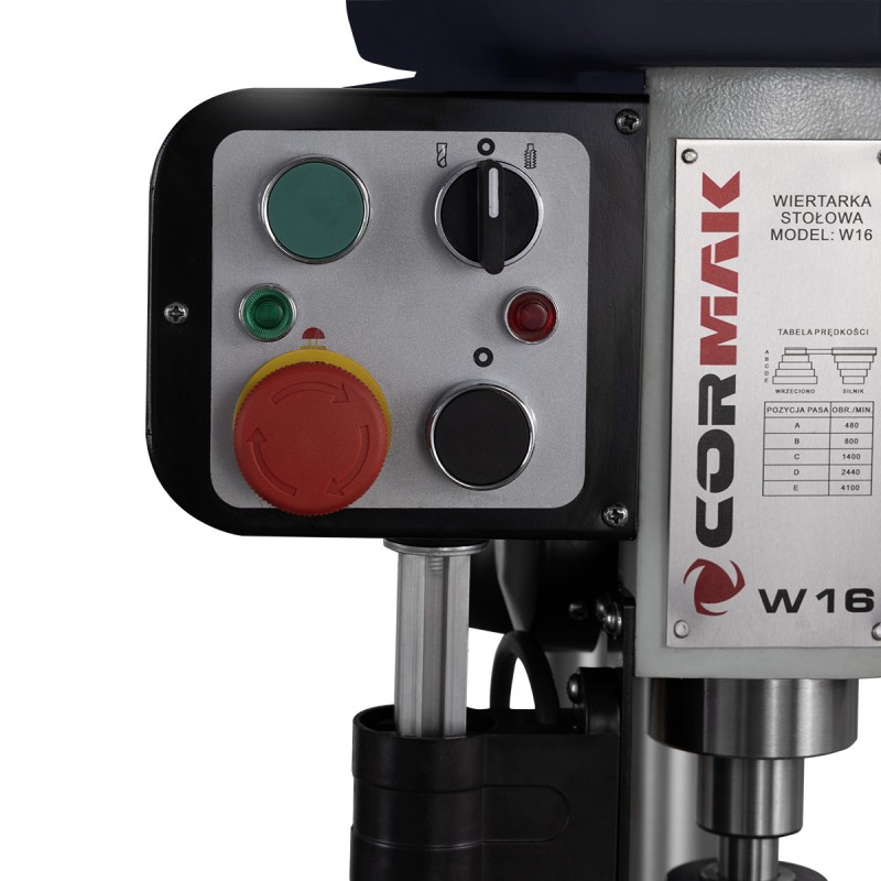 Bench Drill CORMAK W16 – precision bench drilling machine with tapping | CORMAK