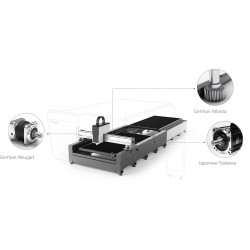 Fibre Laser Cutter CORMAK FIBER LF3015GEP 12000W | Enclosed High-Power Laser Cutting Machine | CORMAK
