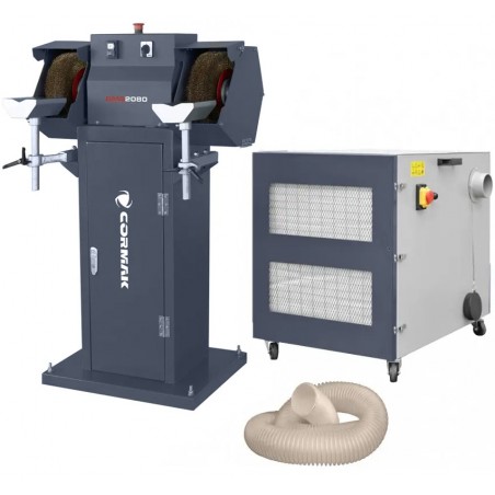 Brush Grinder and Deburring Machine CORMAK BMS2080 with Extractor | CORMAK