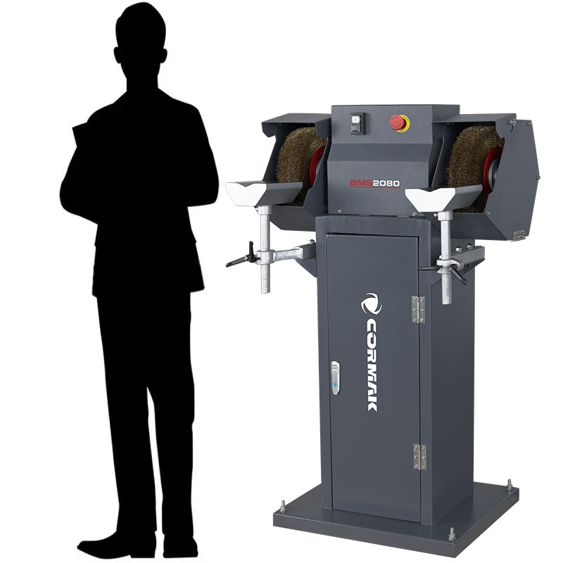 Brush Grinder Deburring Machine CORMAK BMS2080 with Stand | CORMAK