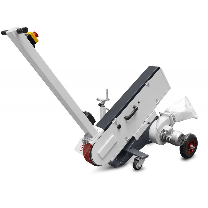 Mobile Belt Grinding Machine for Metal and Welds with Extraction CORMAK PSM75DC | Industrial Floor Grinder | CORMAK