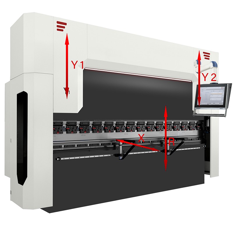 Hydraulisk kantpress CORMAK CNC ULTIMATE 4+1 80×3200 DA-53TX