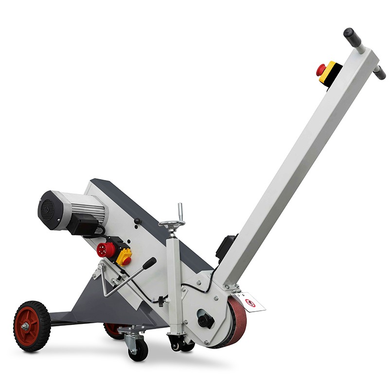 Mobile Belt Grinding Machine for Metal and Welds with Extraction CORMAK PSM75DC | Industrial Floor Grinder | CORMAK