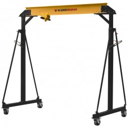 Mobile Gantry Crane CORMAK PK1 1000kg with Beam Extension Kit | CORMAK