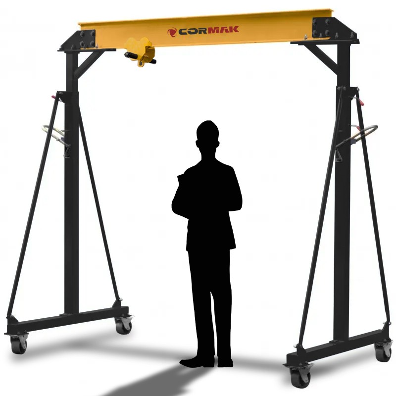 Mobile Gantry Crane CORMAK PK1 1T 1000kg Adjustable Height | CORMAK