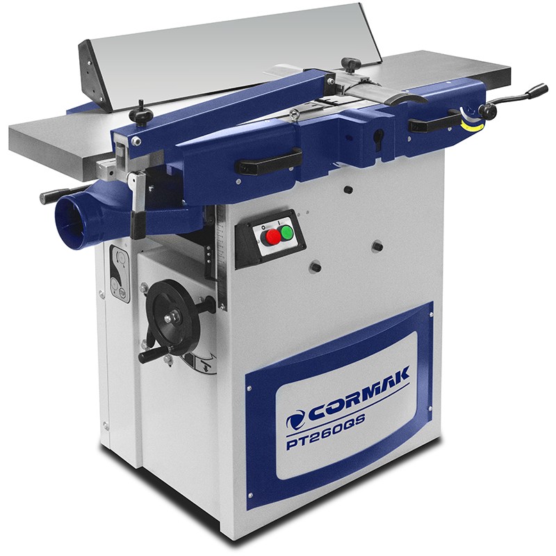 Planer Thicknesser CORMAK PT260QS with Spiral Cutterhead | Professional Wood Planer | CORMAK