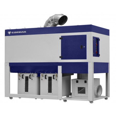 Industrial Wood Dust and Chip Extractor CORMAK DCV8900TC SUPER SAFE VIBER | Fire Safety Extraction System | CORMAK