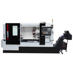 CNC Slant-Bed Lathe CORMAK CK7160x1500 Hydraulic Chuck 12-Tool Turret SIEMENS SINUMERIK 808D