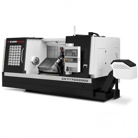 CNC-svarv CK7160X2000 med hydraulisk spännare för 12 verktyg, Siemens Sinumerik 808D