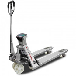 Palettvagn i rostfritt stål med elektronisk våg SP2000-304 2000 kg (elektrisk lyft och körning)