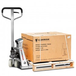 Stainless Steel Pallet Truck with Scales CORMAK SP2000-304 | CORMAK
