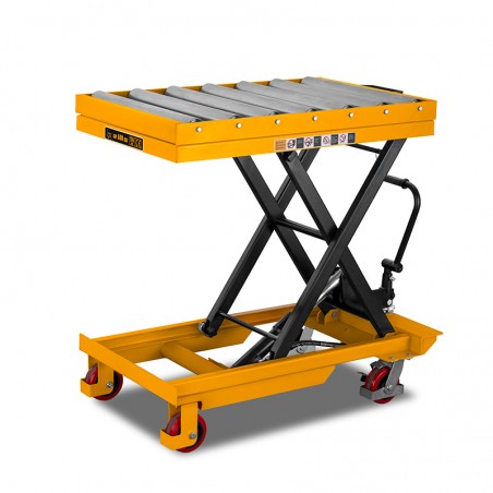 Platform Scissor Lift Trolley with Rollers CORMAK TA50R 500kg 1000mm | CORMAK