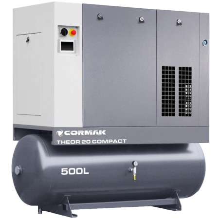 Screw Compressor CORMAK THEOR 20 COMPACT 15kW 10bar with Air Dryer