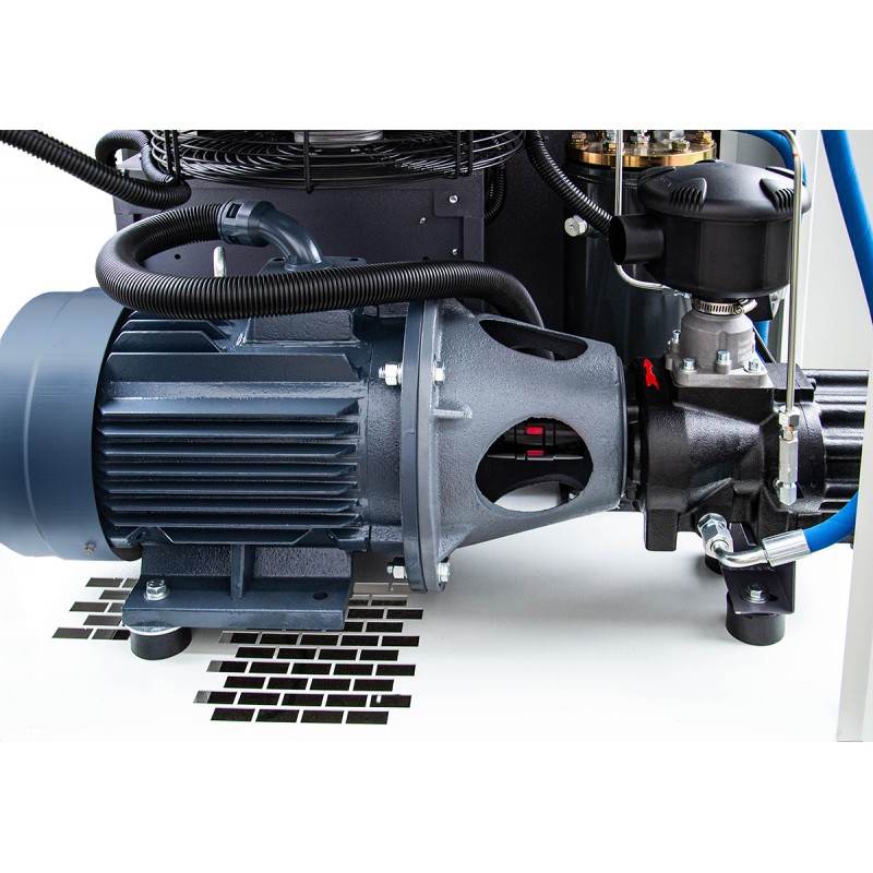 Skruvkompressor med frekvensomriktare CORMAK LUFT 1000 – 10 bar – 7,5 kW – 950 l/min.