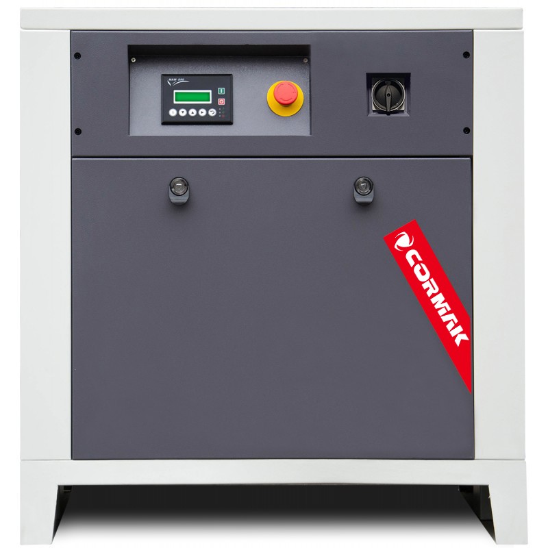 Skruvkompressor LUFT 700 – 5,5 kW – 650 l/min + kylavfuktare N10S + vertikal tryckluftsbehållare 500 l