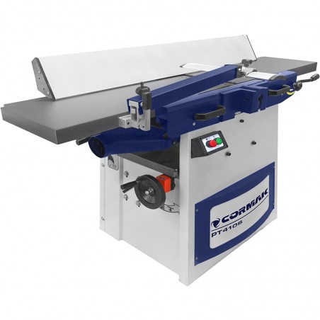 Planer-Thicknesser CORMAK PT410S with Spiral Cutterhead | 410 mm Industrial Wood Planer | CORMAK