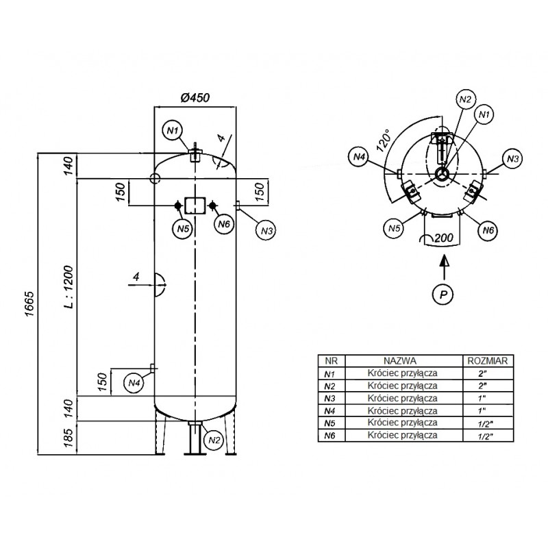 Screw Compressor CORMAK LUFT 700 VSD+PM 5.5kW + 200L Air Receiver | CORMAK