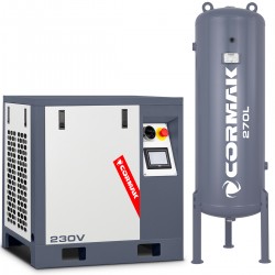 Screw Compressor Set LUFT 400 3.0kW 230V + 270L Air Tank | CORMAK